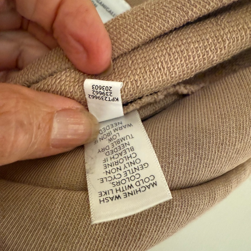 J.Jill Wide Leg Cropped Ankle Tan/camel Organic Cotton Womens Size M petite - Picture 12 of 12